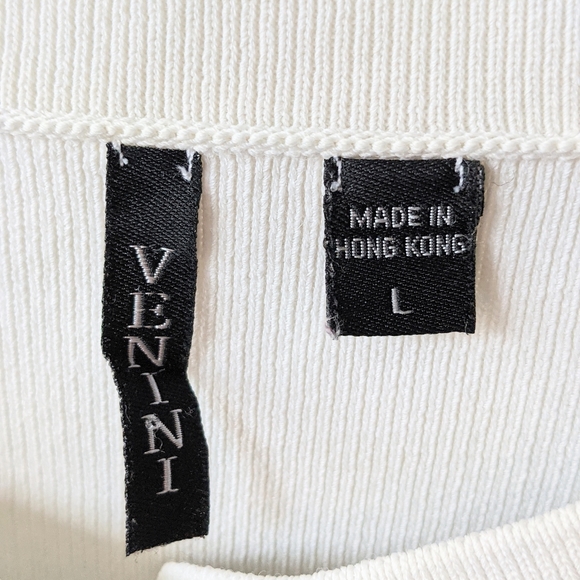 Vintage tank/cardi sweater set in white/black - Picture 11 of 13